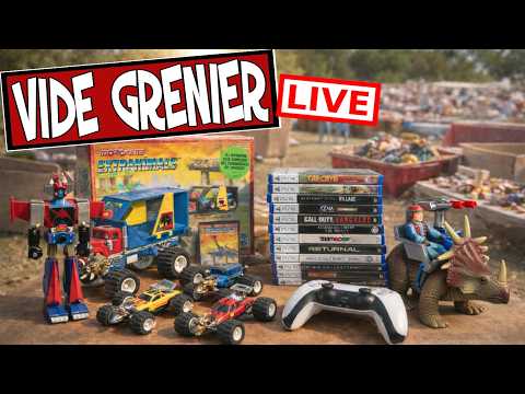 Thumbnail for 🚨 De belles trouvailles en Vide Grenier Live 😮 #viral #videgrenier #retrogaming #toys #vintage #ps5 by vide