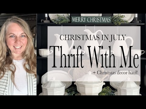 Christmas in July Thrift With Me + Decor Haul | 2025