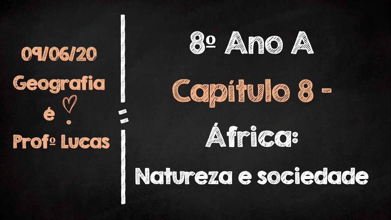 8º Ano A - Capítulo 8 - África: Natureza e sociedade