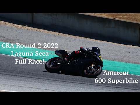 Laguna Seca Full Race - Amateur 600 Superbike Race - Triumph Dayonta 675R - 2022 CRA Round 2