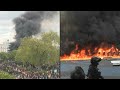 1er-mai à Paris: un important incendie sur la place de la Nation | AFP Images