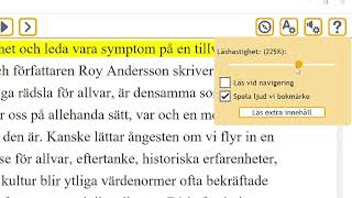 Hur du ändrar läshastighet och ljudinställningar – EasyReader för Windows v10