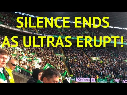 ULTRAS ERUPT! as GREEN BRIGADE silence ENDS! | Celtic 0-0 Livingston