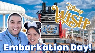 Disney Wish Cruise EMBARKATION DAY! Day 1 of our Disney Cruise Vacation Vlog aboard the Disney Wish!