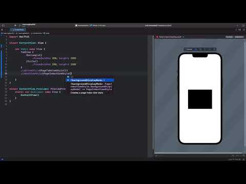 How to display indicator of a page for TabView with index in SwiftUI #shorts