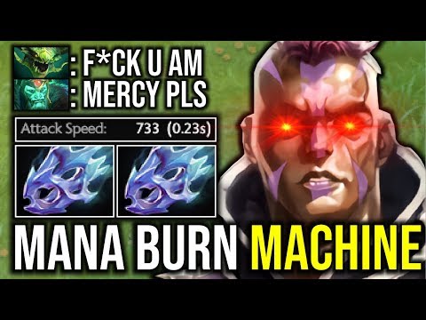 MANA BURN MACHINE..!! 2x Moon Shard Max Attack Speed Anti Mage by Cancel 7.22c | Dota 2