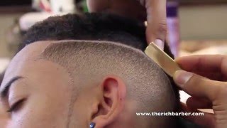 How To: Smooth Top Fade w/ Part | By: Chuka The Barber