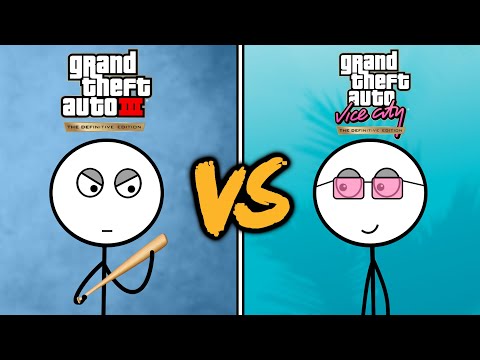 GTA 3 Gamers VS GTA Vice City Gamers (Definitive Edition)