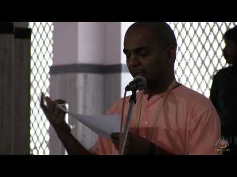 2013 Mayapur Vyasa Puja day offering by H.G. Maha Varaha Prabhu. to H.H. Jayapataka Swami.