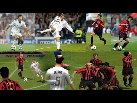 Real Madrid 3 3 AC Milan. FIFA 2005 PS2