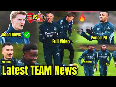 ✅INSIDE TRAINING | Eze, Saka,Saka Arsenal Today's Training News Ahead of Sunderland A.F.C.🔥GOOD NEWS