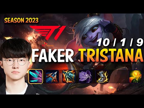 T1 Faker TRISTANA vs AZIR Mid - Patch 13.18 KR Ranked