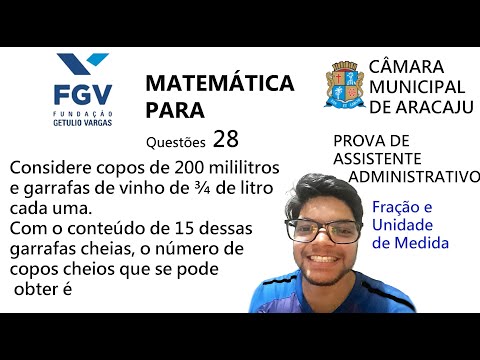 Questão 28 da Prova de Aracaju 2021 - Banca FGV - Matemática