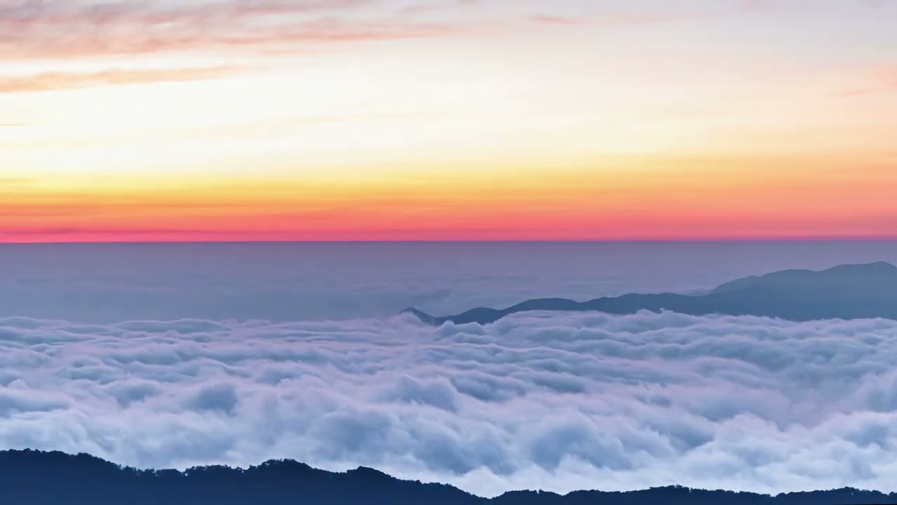 4K Free Stock Footage – Mountains Morning with Clouds | No Copyright Nature Video