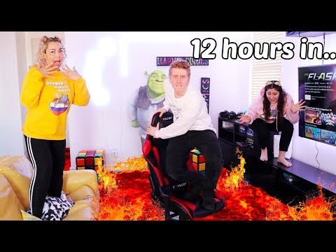 LAST TO TOUCH THE FLOOR WINS $10,000 CHALLENGE! the floor is lava!