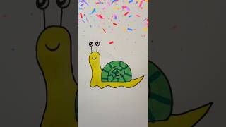 How to draw a snail easy | Step by step Drawing for kids 🐌