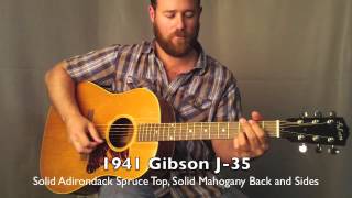 Video thumbnail for 1941 Gibson J 35 by SylvanMusicSC