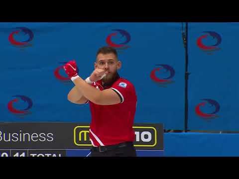 #ecc2021 Squeaky! Mads Nørgaard tightens loose Eye on the Hog handle (Bonus: Manitoba tuck delivery)