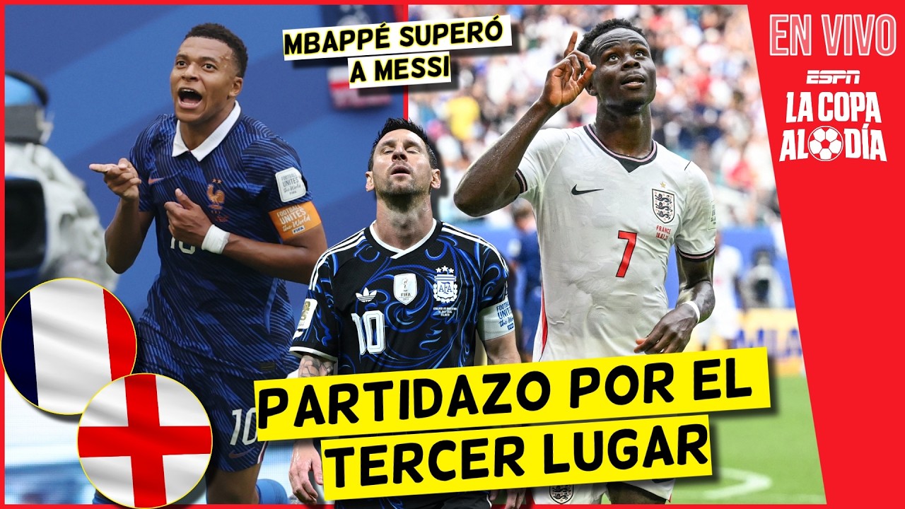 MBAPPÉ SUPERÓ a MESSI en GOLES. INGLATERRA y FRANCIA dieron PARTIDAZO del MUNDIAL | La Copa al Día