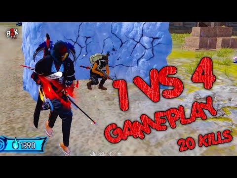 [B2K] SOLO VS SQUAD AWM RUSH: UNBELIEVABLE 21 KILL GAME!