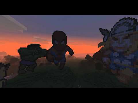 MineCraft Art Ep.4 "SuperHeroes"