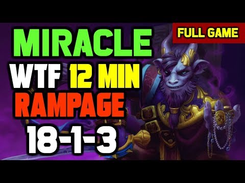 OMG! Miracle Crazy Mid Riki with 12 minute RAMPAGE