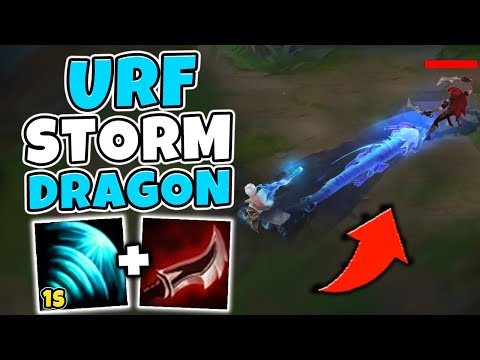 STORM DRAGON LEE SIN IN URF!! THIS SKIN IS SO BEAUTIFUL (DRAGON ONE SHOTS) - League of Legends
