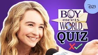 Boy Meets World Trivia Quiz with the Cast of Girl Meets World | D23&#39;s Ultimate Disney Fan Quiz