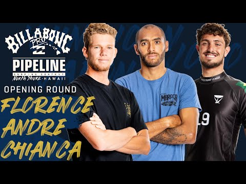 J. Florence, Andre, Chianca Billabong Pro Pipeline - Men's Opening Round Heat Replay