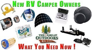 New Owners RV Camper Gear Supplies Top Item Essentials For Newbies