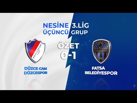 Düzce Cam Düzcespor 0-1 Fatsa Belediyespor | Maç Özeti