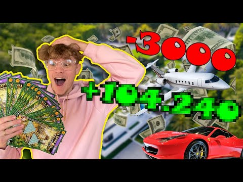 Jeg Købte 100 Skrabelod & Vandt ___Kr?! | Vlog #22 Nelle Dansk