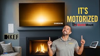 Motorized Mantel Mount + KEF 7.2.2 Surround Sound Setup | Control4 