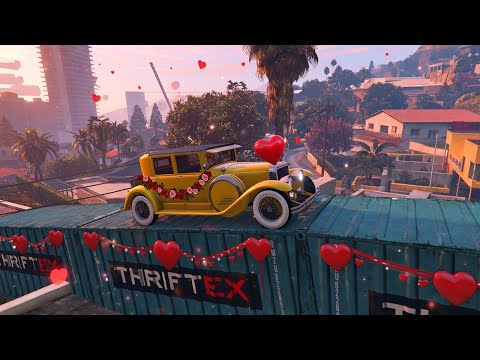 WINNER GETS MARRIED!! - VALENTINE'S DAY IN CARKOUR!! - RACE (GTA V ONLINE) - Kosi023