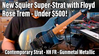 Video thumbnail for New Squier Super-Strat - First Impressions - Contemporary Stratocaster HH FR - Gunmetal Metallic by Tony Lee Glenn
