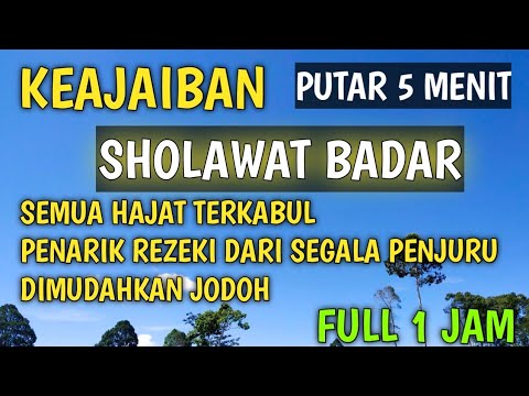SHOLAWAT BADAR MERDU TANPA MUSIK BIKIN NANGIS LIRIK DAN ARTINYA FULL 1 JAM SHOLATULLAH SALAMULLAH