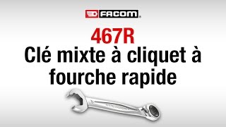 467R | CLÉ MIXTE À CLIQUET À FOURCHE RAPIDE