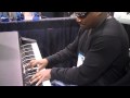 Jazz artist, Patrick Cooper, test out the new Rhodes Mark 7 88 key piano