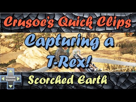 How to Tame a Rex - Ark:Scorched Earth Quick Clips (Ark: Survival Evolved PC Gameplay)