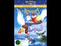 Opening And Closing To The Rescuers Walt Disney Home Entertainment DVD Australia 2001