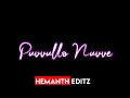 OYE RAJU KANNULO NUVVE SONG LYRICS BY HEMANTH EDITZ 1ON TRENDING