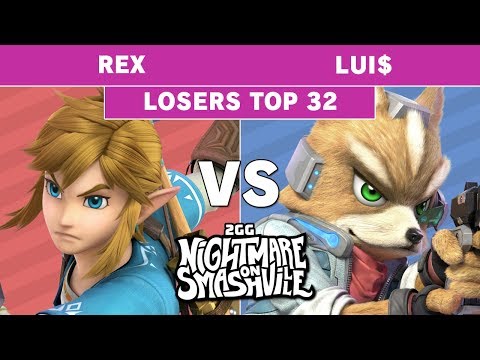 2GG NoS - Rex (Link) Vs. Lui$ (Fox) Losers Top 32 - Smash Ultimate