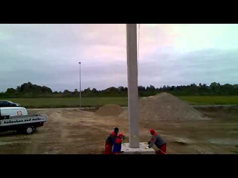 Betonstützen stellen