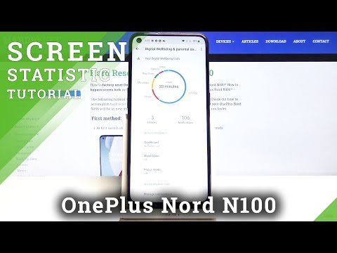 How to Check Total Screen Time in OnePlus Nord N100 - Screen Time Statistics