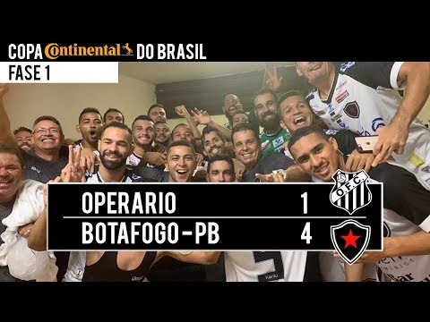 MELHORES MOMENTOS: OPERÁRIO 1x4 BOTAFOGO-PB - COPA DO BRASIL 2019 - 13/02/2019