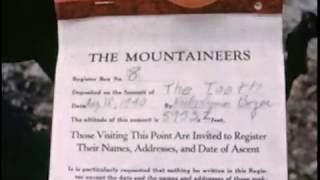 Mountaineers Fred Beckey Ascent of the Tooth, Summit Register scene