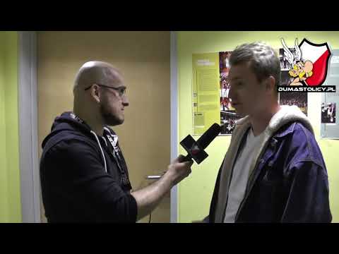 Dawid Sut po meczu Polonia Warszawa - Pelikan Łowicz