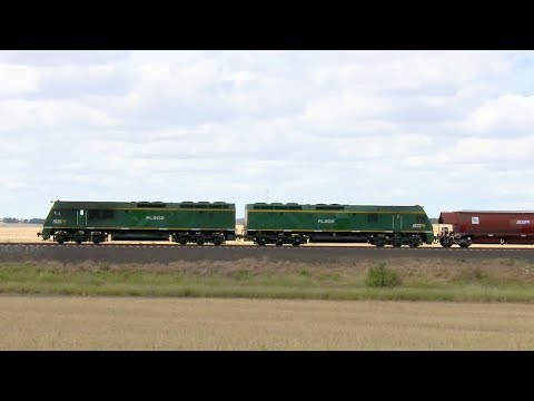 SSR Grain Train: Southern Shorthaul Railroad RL class - PoathTV Australian Trains & Railways 2017