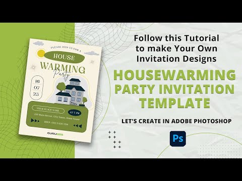 Unlock Your Design Potential: Housewarming Party Invitation in Adobe Photoshop