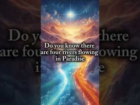 “The Four Rivers of Paradise | Flowing from Al-Kawthar in Jannah” #quran #shorts #shortvideo#short